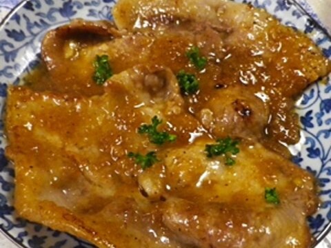 豚ロース生姜オニオンダレ焼き